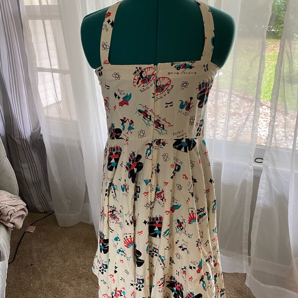 Bernie Dexter Atomic Print Swing Dress - Picture 3 of 4